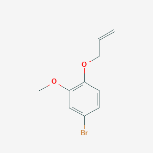 molecular formula C10H11BrO2 B2418992 1-Bromo-4-allyloxy-3-methoxybenzene CAS No. 352020-04-3