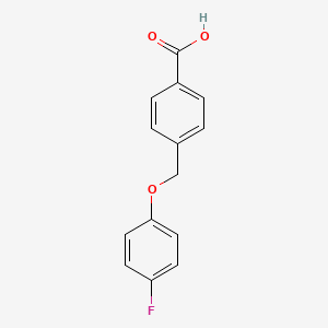 4-[(4-Fluorophenoxy)methyl]benzoic acid
