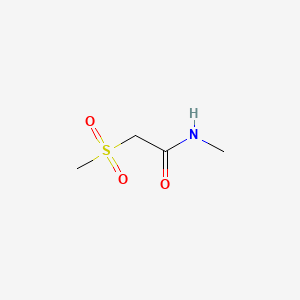 molecular formula C4H9NO3S B2419030 N-Methyl-2-(methylsulfonyl)acetamide CAS No. 1272756-05-4; 90389-07-4