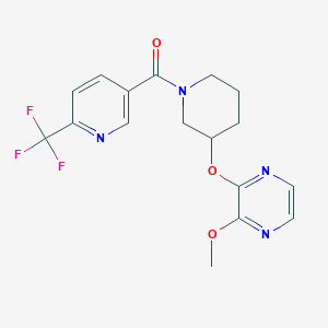 (3-((3-Methoxypyrazin-2-yl)oxy)piperidin-1-yl)(6-(trifluoromethyl)pyridin-3-yl)methanone