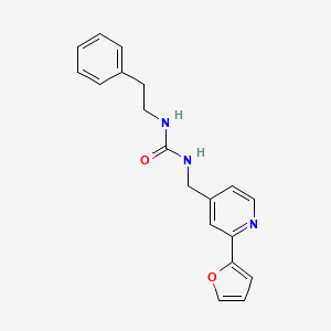 1-((2-(Furan-2-yl)pyridin-4-yl)methyl)-3-phenethylurea