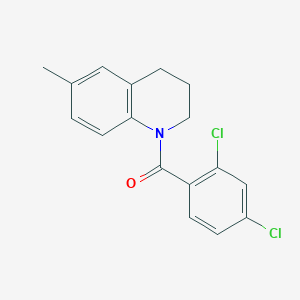 molecular formula C17H15Cl2NO B2419054 (2,4-二氯苯基)-(6-甲基-3,4-二氢-2H-喹啉-1-基)甲酮 CAS No. 1023498-24-9