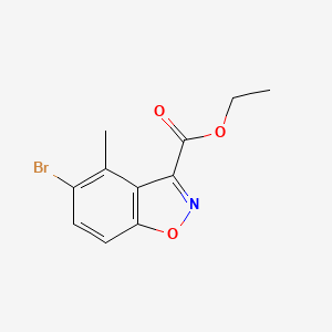 Ethyl 5-bromo-4-methylbenzo[d]isoxazole-3-carboxylate