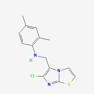 N-[(6-chloroimidazo[2,1-b][1,3]thiazol-5-yl)methyl]-2,4-dimethylaniline