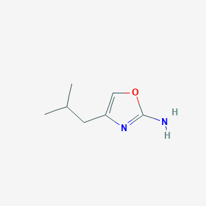 molecular formula C7H12N2O B2419070 4-(2-Methylpropyl)-1,3-oxazol-2-amine CAS No. 1782545-44-1
