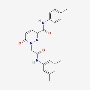 1-(2-((3,5-dimethylphenyl)amino)-2-oxoethyl)-6-oxo-N-(p-tolyl)-1,6-dihydropyridazine-3-carboxamide