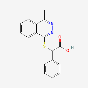 molecular formula C17H14N2O2S B2419083 [(4-甲基邻苯二嗪-1-基)硫代](苯基)乙酸 CAS No. 852537-87-2