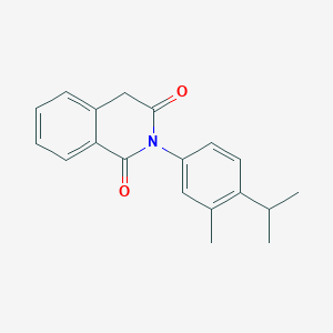 molecular formula C19H19NO2 B2419090 2-(4-isopropyl-3-methylphenyl)-1,3(2H,4H)-isoquinolinedione CAS No. 183488-98-4