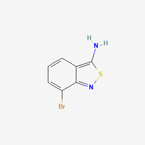 molecular formula C7H5BrN2S B2419091 7-Bromo-2,1-benzothiazol-3-amine CAS No. 2460757-69-9