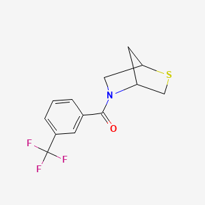 2-Thia-5-azabicyclo[2.2.1]heptan-5-yl(3-(trifluoromethyl)phenyl)methanone