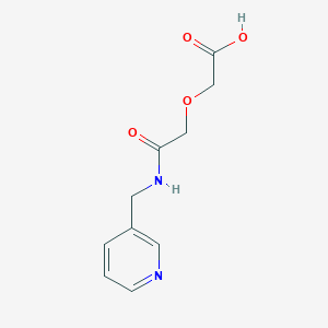 molecular formula C10H12N2O4 B2419100 2-{[(Pyridin-3-ylmethyl)carbamoyl]methoxy}acetic acid CAS No. 312924-82-6