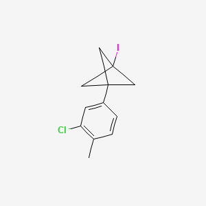 molecular formula C12H12ClI B2419115 1-(3-Chloro-4-methylphenyl)-3-iodobicyclo[1.1.1]pentane CAS No. 2287340-53-6