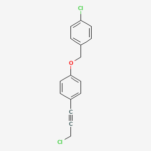 1-[(4-Chlorophenyl)methoxy]-4-(3-chloroprop-1-yn-1-yl)benzene