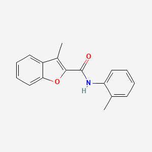 molecular formula C17H15NO2 B2419120 3-methyl-N-(o-tolyl)benzofuran-2-carboxamide CAS No. 799258-28-9