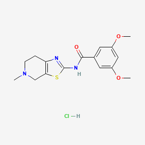3,5-dimethoxy-N-(5-methyl-4,5,6,7-tetrahydrothiazolo[5,4-c]pyridin-2-yl)benzamide hydrochloride