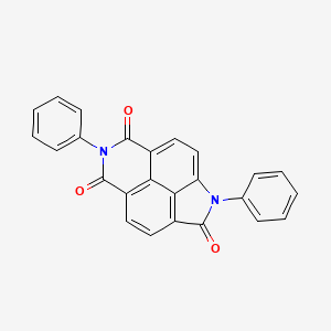 molecular formula C25H14N2O3 B2419150 1,6-diphenyl-1H-indolo[5,4,3-def]isoquinoline-2,5,7(6H)-trione CAS No. 108223-27-4