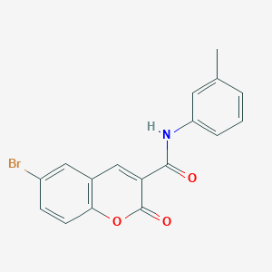 6-bromo-2-oxo-N-(m-tolyl)-2H-chromene-3-carboxamide
