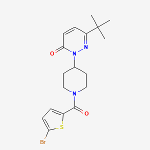 2-[1-(5-Bromothiophene-2-carbonyl)piperidin-4-yl]-6-tert-butylpyridazin-3-one