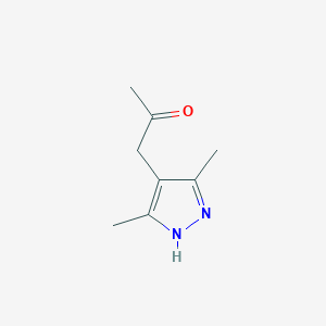 molecular formula C8H12N2O B2419160 1-(3,5-二甲基-1H-吡唑-4-基)丙酮 CAS No. 1045826-92-3