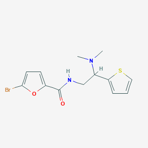 molecular formula C13H15BrN2O2S B2419194 5-bromo-N-(2-(dimethylamino)-2-(thiophen-2-yl)ethyl)furan-2-carboxamide CAS No. 941896-03-3