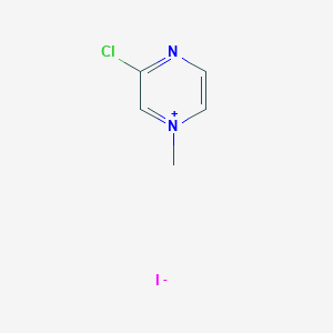 molecular formula C5H6ClIN2 B2419200 3-Chloro-1-methylpyrazin-1-ium iodide CAS No. 34260-02-1