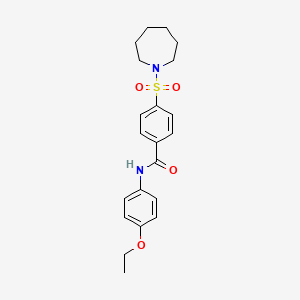 4-(azepan-1-ylsulfonyl)-N-(4-ethoxyphenyl)benzamide