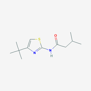 N-(4-tert-butyl-1,3-thiazol-2-yl)-3-methylbutanamide