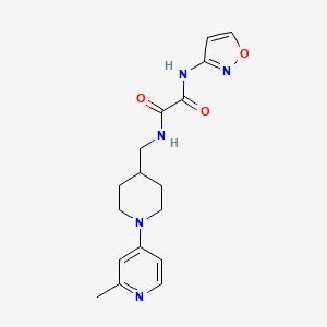 molecular formula C17H21N5O3 B2419210 N1-(isoxazol-3-yl)-N2-((1-(2-methylpyridin-4-yl)piperidin-4-yl)methyl)oxalamide CAS No. 2034468-60-3