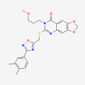 5-(4-Methylphenyl)-3-[5-(pyrrolidin-1-ylcarbonyl)-2-thienyl]-1,2,4-oxadiazole