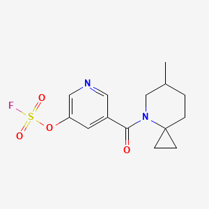 4-(5-Fluorosulfonyloxypyridine-3-carbonyl)-6-methyl-4-azaspiro[2.5]octane