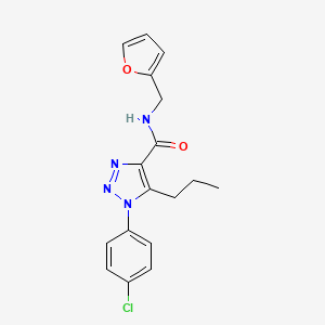 1-(4-chlorophenyl)-N-(furan-2-ylmethyl)-5-propyl-1H-1,2,3-triazole-4-carboxamide