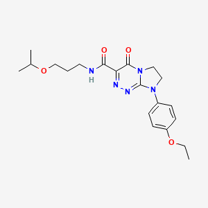 8-(4-ethoxyphenyl)-N-(3-isopropoxypropyl)-4-oxo-4,6,7,8-tetrahydroimidazo[2,1-c][1,2,4]triazine-3-carboxamide