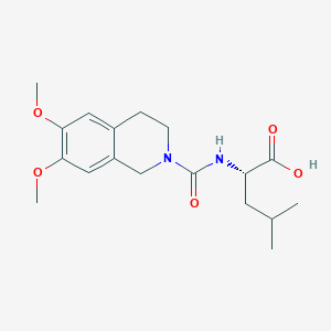 N-[(6,7-dimethoxy-3,4-dihydroisoquinolin-2(1H)-yl)carbonyl]-L-leucine