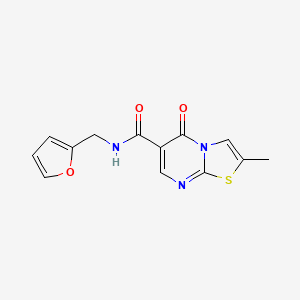 N-(furan-2-ylmethyl)-2-methyl-5-oxo-5H-thiazolo[3,2-a]pyrimidine-6-carboxamide