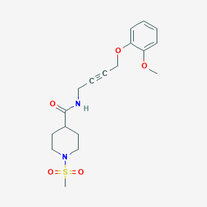 N-(4-(2-methoxyphenoxy)but-2-yn-1-yl)-1-(methylsulfonyl)piperidine-4-carboxamide