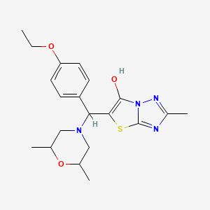5-((2,6-Dimethylmorpholino)(4-ethoxyphenyl)methyl)-2-methylthiazolo[3,2-b][1,2,4]triazol-6-ol