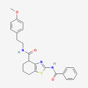 2-benzamido-N-(4-methoxyphenethyl)-4,5,6,7-tetrahydrobenzo[d]thiazole-4-carboxamide