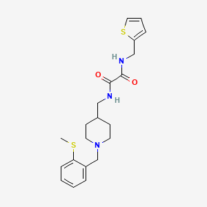 N1-((1-(2-(methylthio)benzyl)piperidin-4-yl)methyl)-N2-(thiophen-2-ylmethyl)oxalamide
