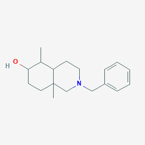 molecular formula C18H27NO B2419327 2-苄基-5,8a-二甲基-1,3,4,4a,5,6,7,8-八氢异喹啉-6-醇 CAS No. 99648-62-1