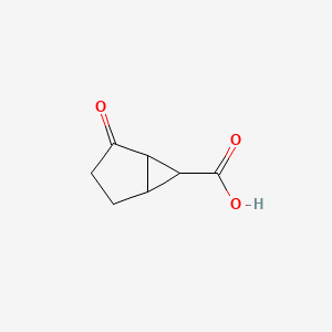 molecular formula C7H8O3 B2419335 2-Oxobicyclo[3.1.0]hexane-6-carboxylic acid CAS No. 176027-94-4