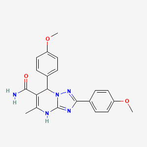 2,7-bis(4-methoxyphenyl)-5-methyl-4H,7H-[1,2,4]triazolo[1,5-a]pyrimidine-6-carboxamide