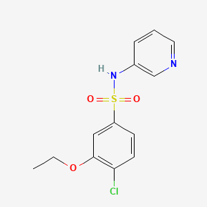 molecular formula C13H13ClN2O3S B2419350 4-chloro-3-ethoxy-N-pyridin-3-ylbenzenesulfonamide CAS No. 873680-49-0
