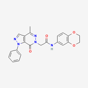 N-(2,3-dihydrobenzo[b][1,4]dioxin-6-yl)-2-(4-methyl-7-oxo-1-phenyl-1H-pyrazolo[3,4-d]pyridazin-6(7H)-yl)acetamide