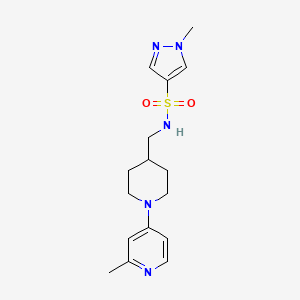 1-methyl-N-((1-(2-methylpyridin-4-yl)piperidin-4-yl)methyl)-1H-pyrazole-4-sulfonamide