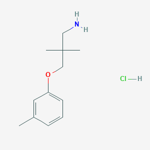 2,2-Dimethyl-3-(3-methylphenoxy)propan-1-amine;hydrochloride