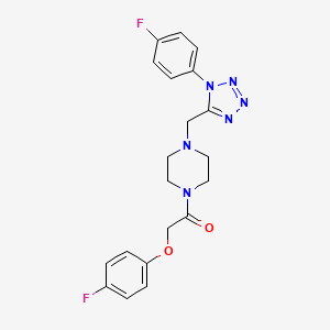 2-(4-fluorophenoxy)-1-(4-((1-(4-fluorophenyl)-1H-tetrazol-5-yl)methyl)piperazin-1-yl)ethanone