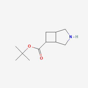 molecular formula C11H19NO2 B2419386 Tert-butyl 3-azabicyclo[3.2.0]heptane-6-carboxylate CAS No. 2287312-44-9