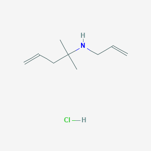 2-Methyl-N-prop-2-enylpent-4-en-2-amine;hydrochloride