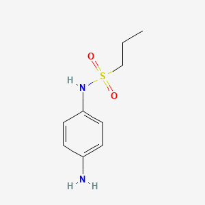 molecular formula C9H14N2O2S B2419420 N-(4-aminophenyl)propane-1-sulfonamide CAS No. 337912-52-4