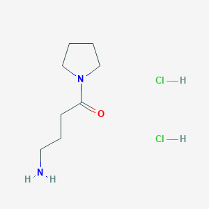 4-Amino-1-pyrrolidin-1-ylbutan-1-one;dihydrochloride